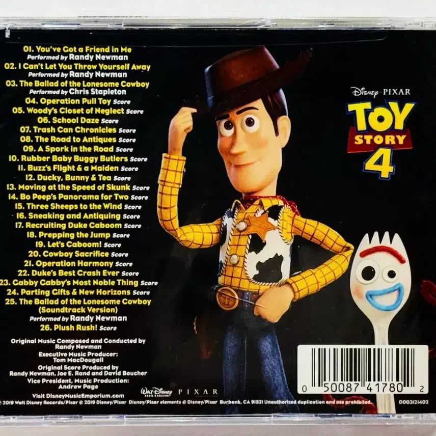 [BUNJANG] Toy Story 4 OST Album CD / 토이 스토리 4 OST 앨범 시디 CD 토이스토리