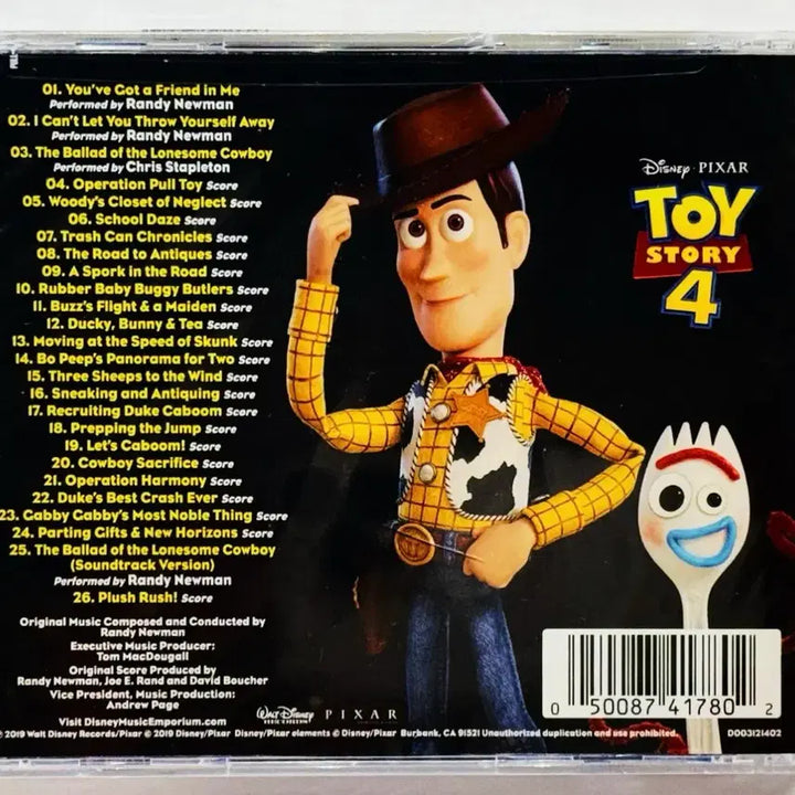 [BUNJANG] Toy Story 4 OST Album CD / 토이 스토리 4 OST 앨범 시디 CD 토이스토리