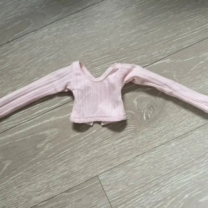 [BUNJANG] MSD Pink Cropped T-Shirt / msd 의상 치카비 연핑크 크롭티