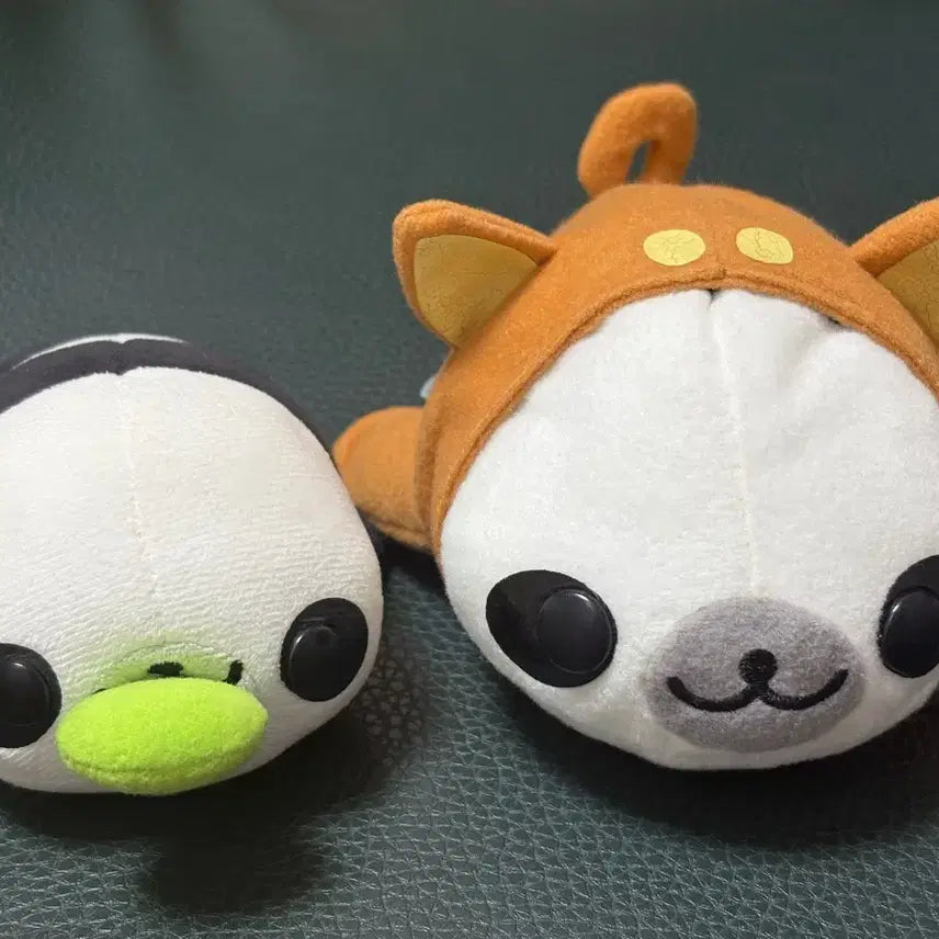 [BUNJANG] Panda &amp; Mamegoma Shiba Inu Plush Set / 판다 마메고마 인형 2종 세트