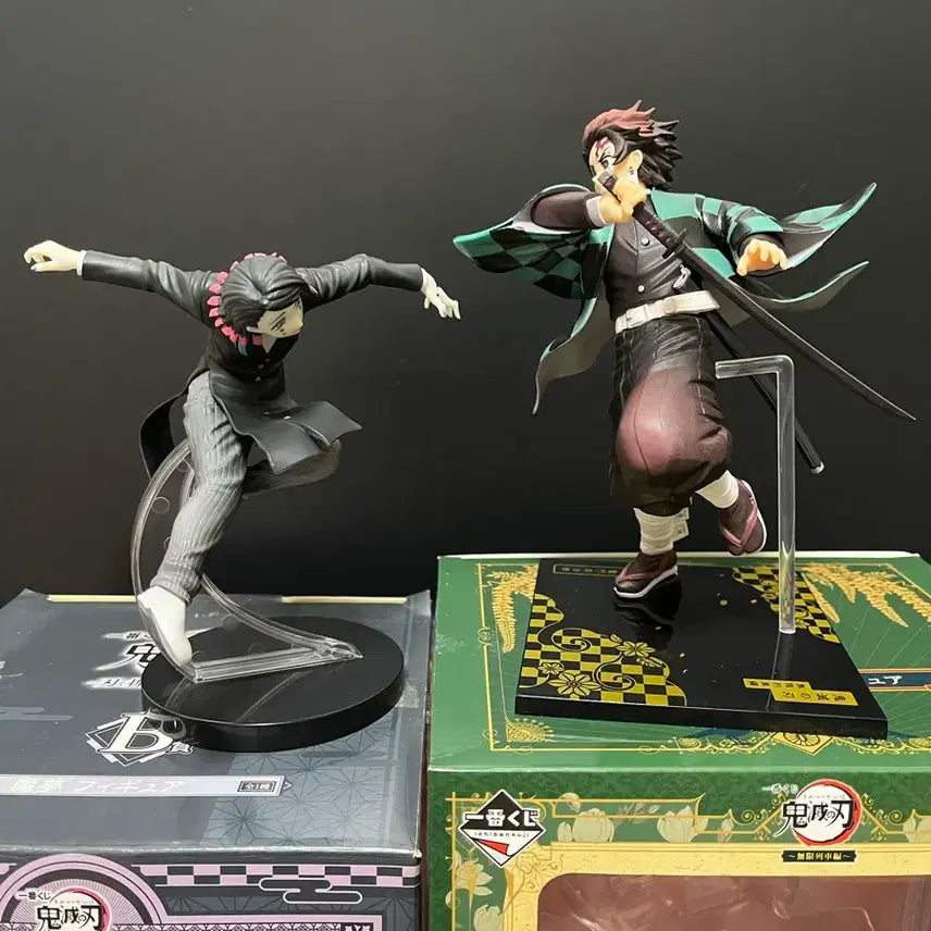 [BUNJANG] Demon Slayer Tanjiro B Prize &amp; Enmu B Prize Figure Bundle Set / 일괄판매 귀멸의 칼날 피규어 탄지로B상 엔무 B상 귀멸의칼날 무한열차
