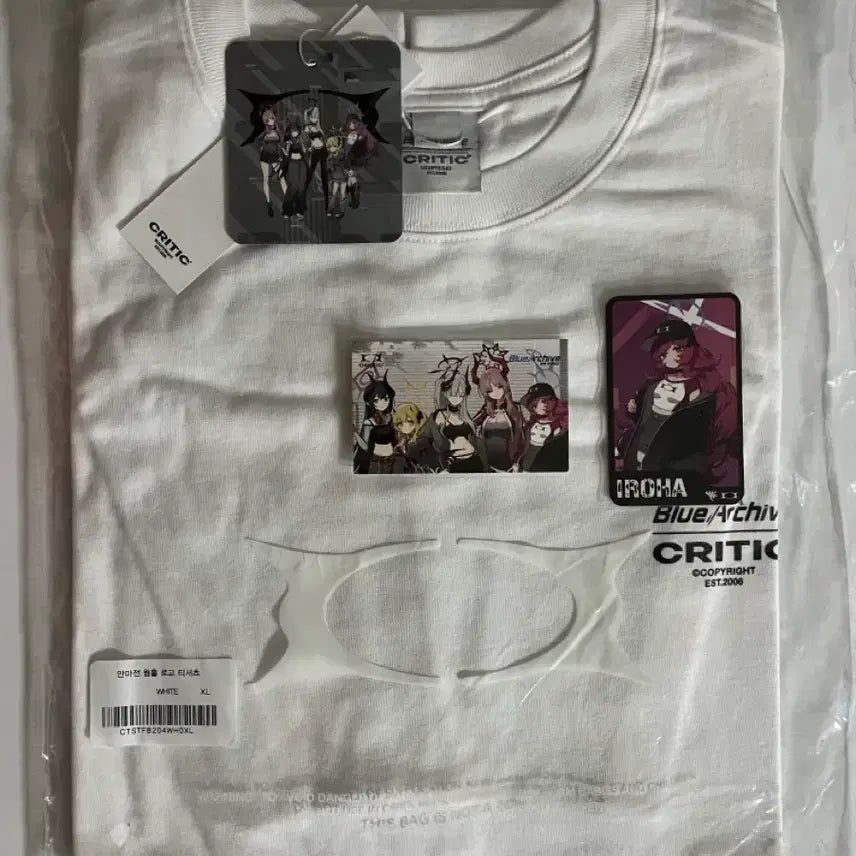 [BUNJANG] Blue Archive Musinsa Critic Iroha T-Shirt XL (Sealed) / 원가이하)블루아카이브 무신사 크리틱 이로하 반팔티 XL 미개봉