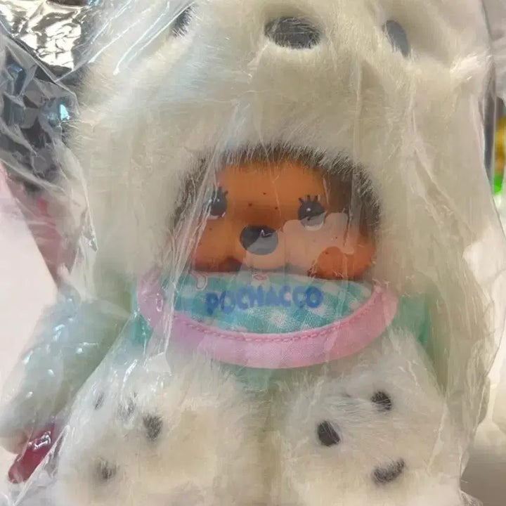 [BUNJANG] Sanrio x Pouchacco x Monchhichi Collaboration Plush Doll (Vintage) / (최종가격)고전 산리오 콜라보 시리즈 포차코 몬치치 인형 정품