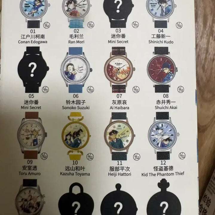 [BUNJANG] Detective Conan Police Squad Watch Set / (할인) 명탐정코난 경찰동기조 시계 판매