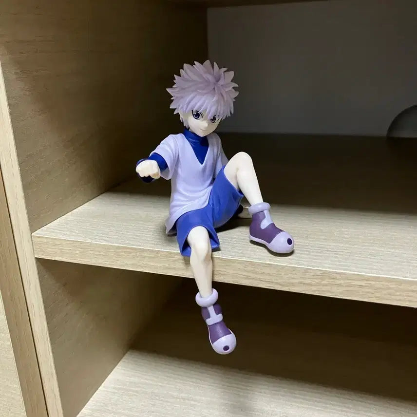 [BUNJANG] Hunter x Hunter Killua Noodle Stopper, Acrylic Stand, Gacha Keyring Set / 헌터헌터 키르아 누들스토퍼 + 아크릴 + 가챠키링
