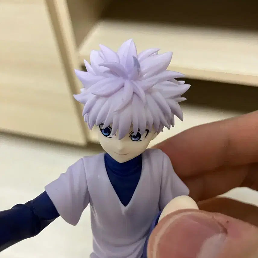[BUNJANG] Hunter x Hunter Killua Noodle Stopper, Acrylic Stand, Gacha Keyring Set / 헌터헌터 키르아 누들스토퍼 + 아크릴 + 가챠키링