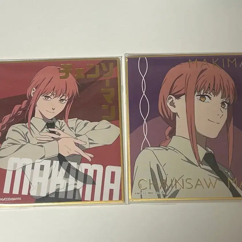 [BUNJANG] Chainsaw Man Makima Shikishi Art Board Set / 마키마 색지 세트