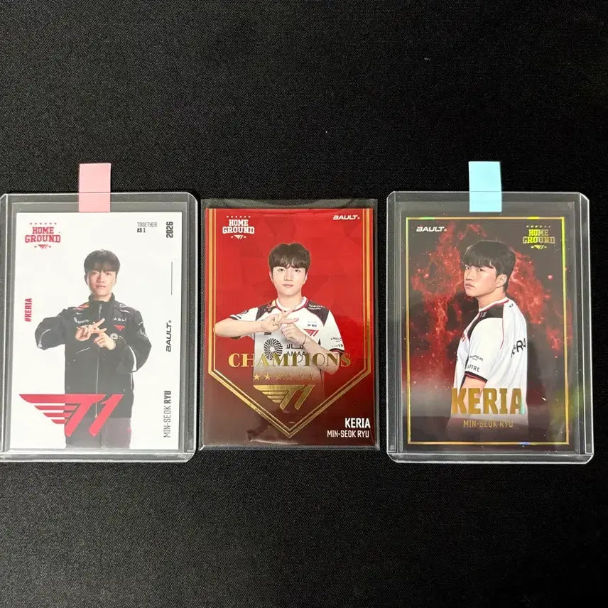 [BUNJANG] T1 Faker Trading Cards 3 Types (Including Champions) / 볼트 트레이딩 카드 T1 케리아 카드 3종, 챔피언스 포함, keria
