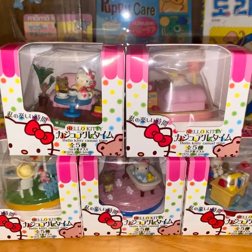 [BUNJANG] Sanrio Hello Kitty Japanese Retro Casual Time Doll Figure / 일본 고전풍 캐쥬얼타임 키티 캐주얼타임 인형 피규어