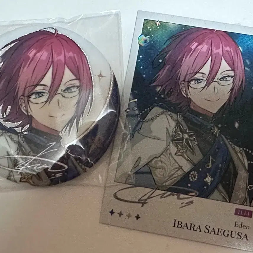 [BUNJANG] Ensemble Stars! Popup Can Badge &amp; Polaroid Set - Ibara &amp; Tetsora / 앙스타) 팝업 캔뱃지 + 폴라로이드 이바라+ 테토라 캔뱃지