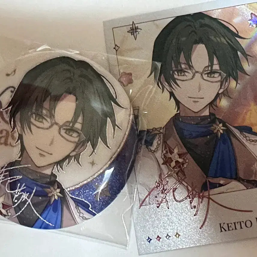 [BUNJANG] Ensemble Stars! Kaito Pop-up Can Badge &amp; Polaroid Set / 앙스타) 팝업 캔뱃지+폴라로이드 케이토