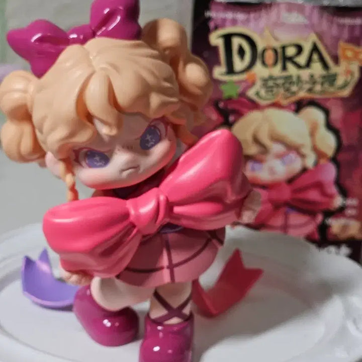[BUNJANG] Dora Pink Ribbon Figure / Dora 인형 핑크 리본 도라피규어