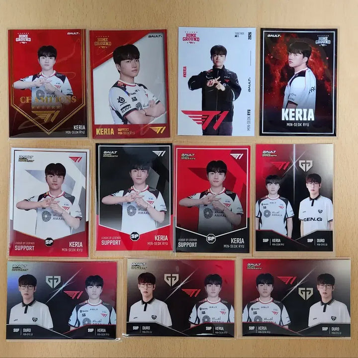 [BUNJANG] T1 Keria Homeground Bault Trading Card Bundle Set / keria 케리아 T1 홈그라운드 카드 bault trading card 11장 일괄