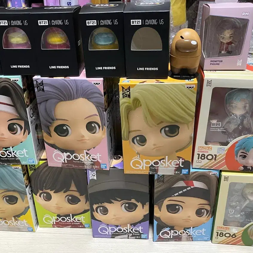 [BUNJANG] BT21 Nendoroid Figure Bundle Set / 큐포스켓 BT21 방탄소년단넨도로이드 피규어 일괄로 판매합니다