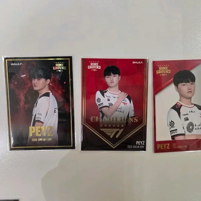 [BUNJANG] T1 Phase Vault Trading Card Rare Set (Includes Champions) / T1 티원 페이즈 볼트 트레이딩 카드 레어 3종 팝니다! (챔피언스 포함)