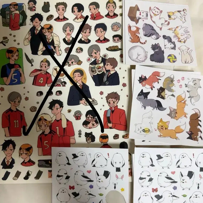 [BUNJANG] Haikyuu!! Sticker Bundle / 하이큐 스티커 일괄