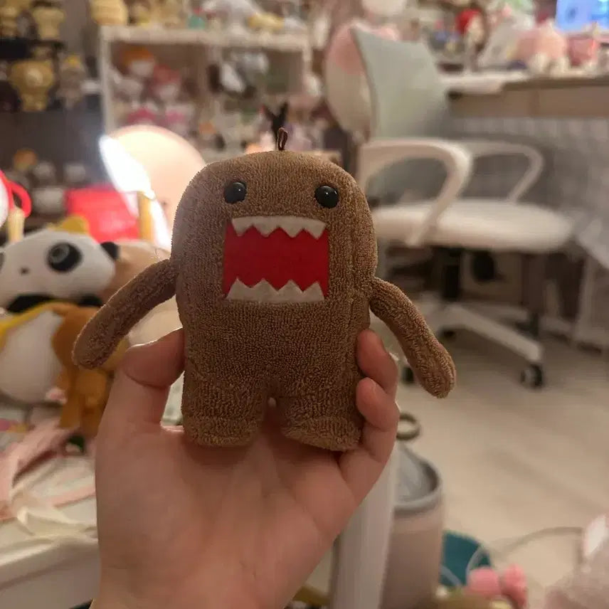 [BUNJANG] Domokun Brown Plush Keychain / 도모군 갈색 봉제인형 키링