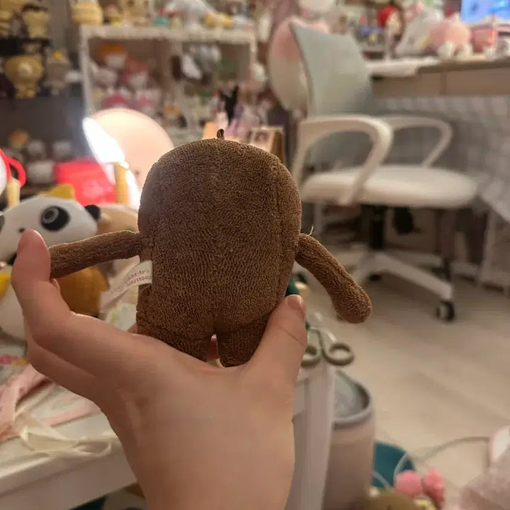 [BUNJANG] Domokun Brown Plush Keychain / 도모군 갈색 봉제인형 키링
