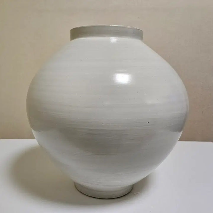 [BUNJANG] Matte Large Moon Jar (40cm) / 무광 대형 달항아리 3번  (40cm) / 미사용 새상품