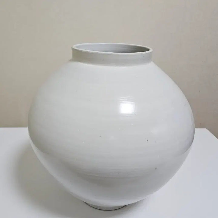 [BUNJANG] Matte Large Moon Jar (40cm) / 무광 대형 달항아리 3번  (40cm) / 미사용 새상품