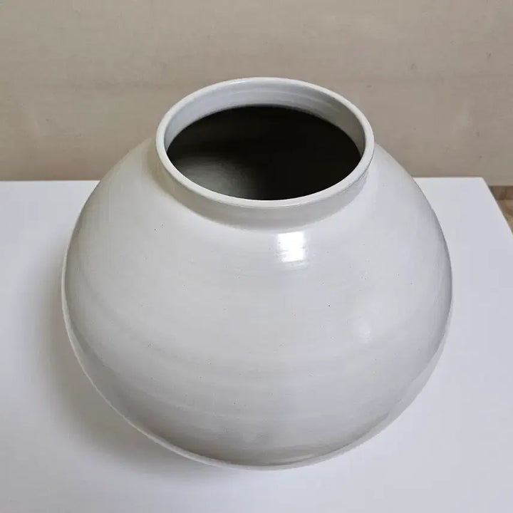 [BUNJANG] Matte Large Moon Jar (40cm) / 무광 대형 달항아리 3번  (40cm) / 미사용 새상품