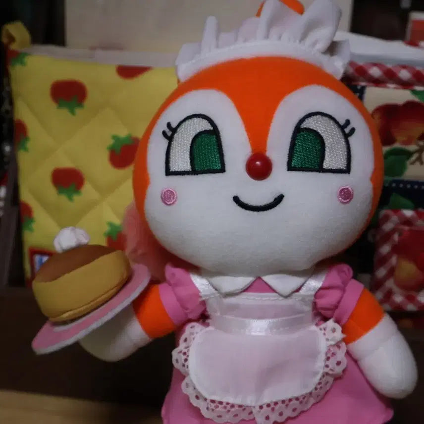 [BUNJANG] Classic Anpanman Curraco Robot Plush Doll / 고전 호빵맨 짤랑이 메이드 인형