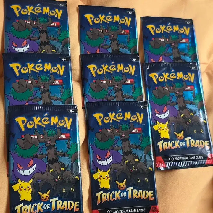 [BUNJANG] Pokemon Monster Ball Trick or Trade Game Cards 8 Packs / 포켓몬 몬스터볼 트릭오어트레이드 게임카드 8팩