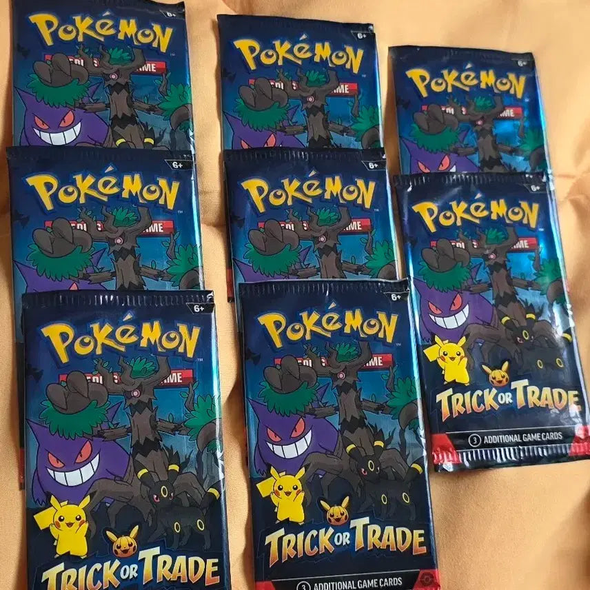 [BUNJANG] Pokemon Monster Ball Trick or Trade Game Cards 8 Packs / 포켓몬 몬스터볼 트릭오어트레이드 게임카드 8팩
