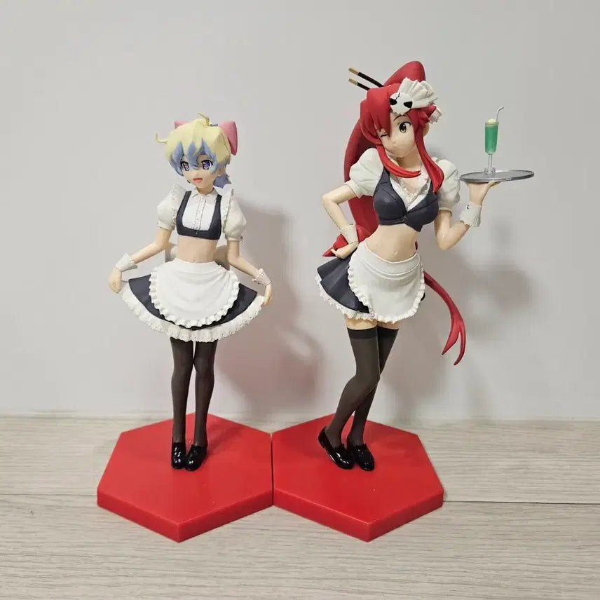 [BUNJANG] Gurren Lagann Nia &amp; Yoko Maid Figure Bundle Set / 그렌라간 니아 요코 메이드 피규어 일괄