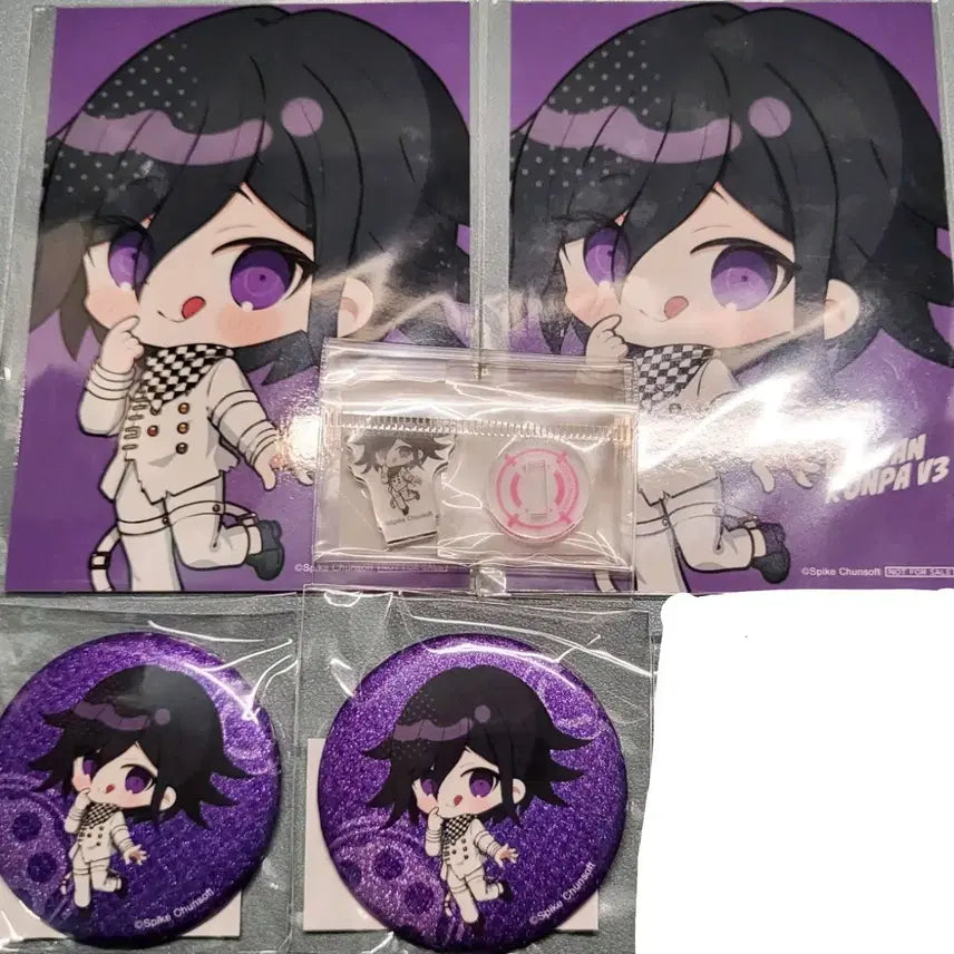 [BUNJANG] Danganronpa Omorikichi Kuji Can Badge Acrylic Stand Postcard Set / 단간론파 오마코키치 쿠지 캔뱃지 아크릴스탠드 엽서