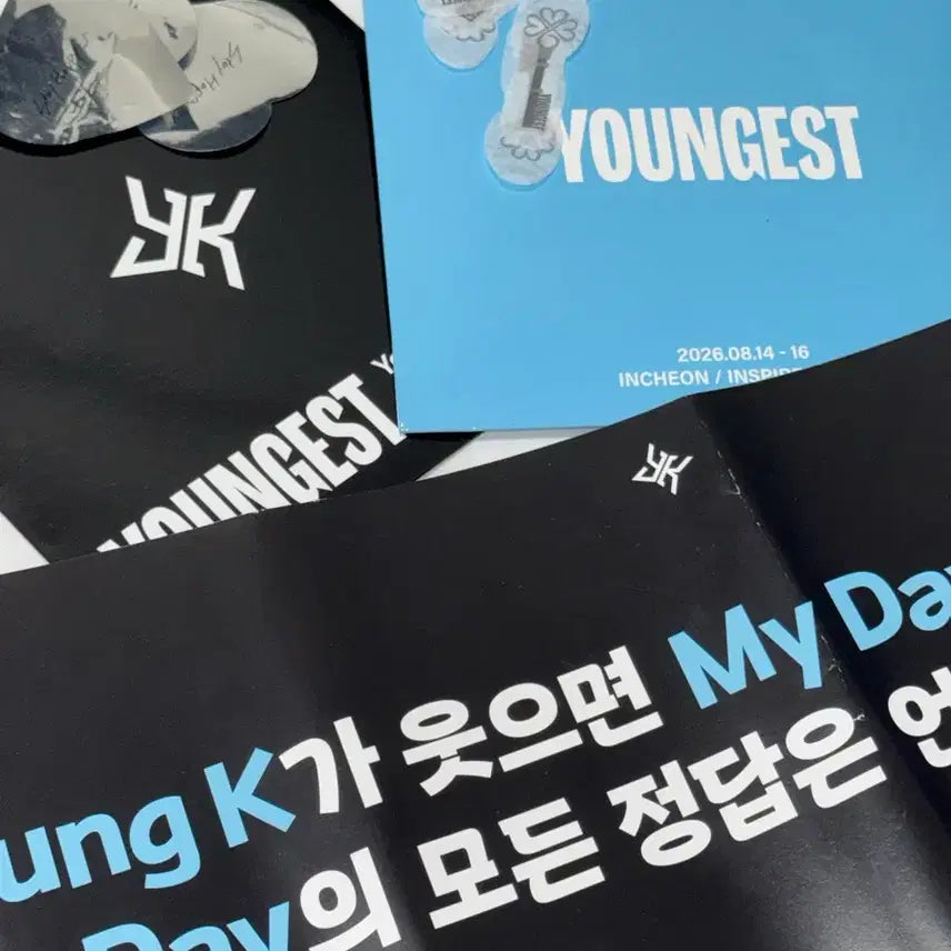 [BUNJANG] Young K Youngest Fanclub Gift Slogan Confetti Set / 영케이 영기스트 팬클럽 기프트 입장 기프트 슬로건 컨페티 세트