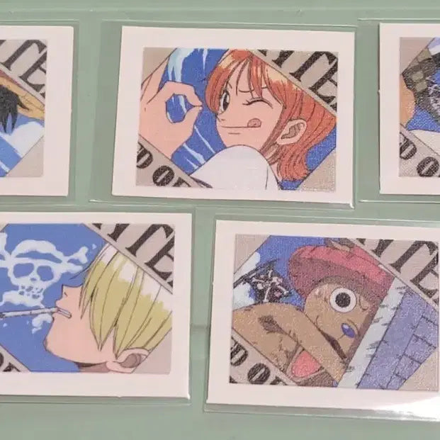[BUNJANG] One Piece Tteu-bbu Seal Bundle Set / 원피스 띠부 (5개 일괄) (판매)