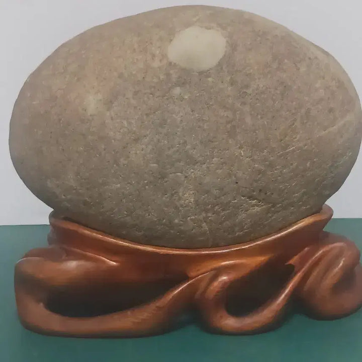 [BUNJANG] Namhangang/Wolseok Scholar Stone with Wooden Stand / 수석(남한강/월석)
