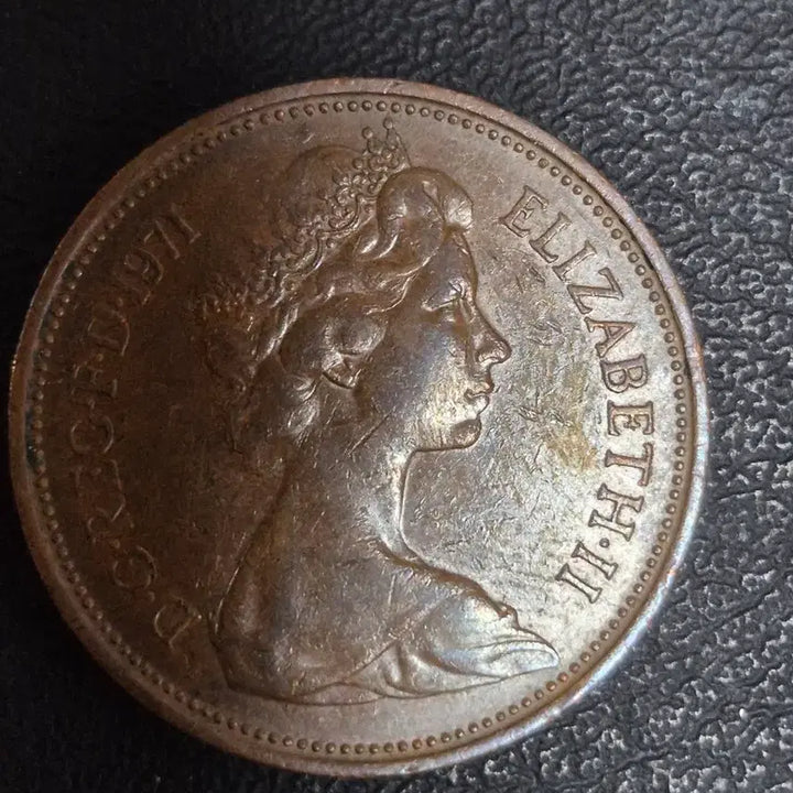 [BUNJANG] United Kingdom Queen Elizabeth II New Pence Coin Set (1971, 1977, 1978) / 영국 엘리자베스 2세 뉴펜스.1971/1977/1978년. 주화