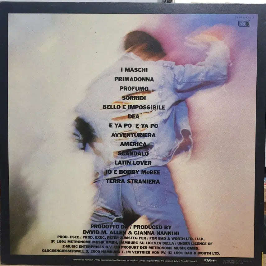 [BUNJANG] Gianna Nannini Giannissima Live LP / Gianna Nannini 희귀 LP