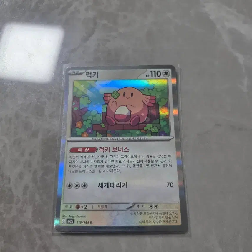 [BUNJANG] Pokemon Card Lucky R Holo / 포켓몬카드 럭키 r 홀로