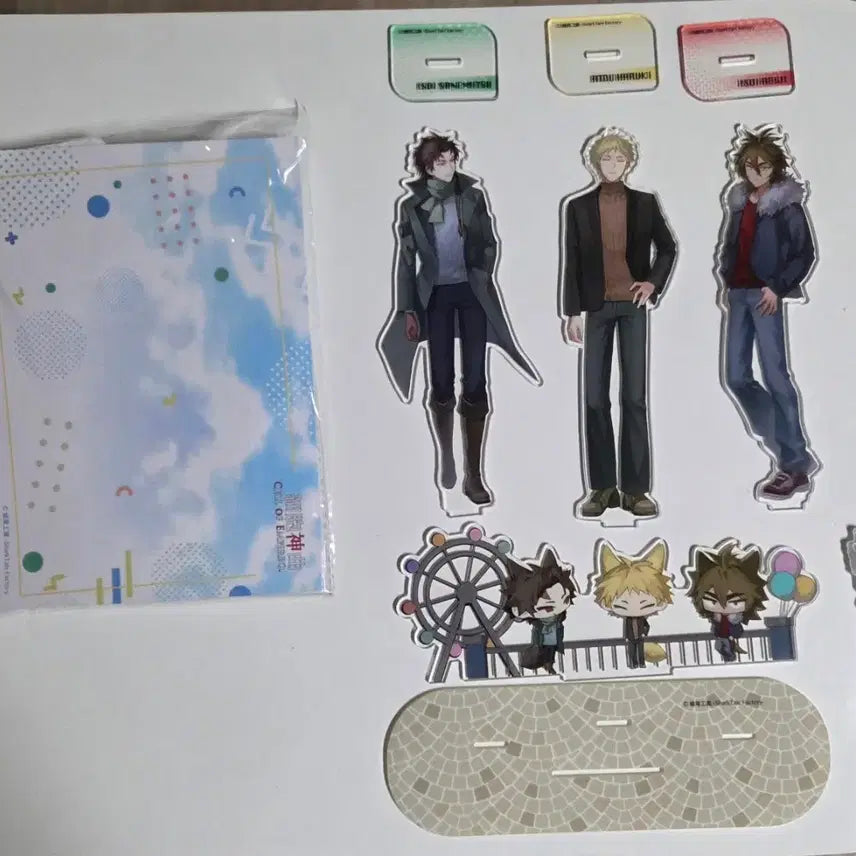 [BUNJANG] Kimetsu no Yaiba Official Acrylic Stand Set (Sanemi, Haruki, Reiji) + Theodore Special Inclusion / 세포신곡 공식 아크릴 (삼부자)+세오도아 특전 포함