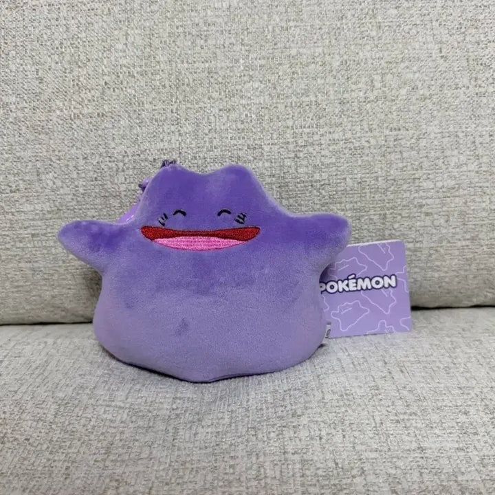 [BUNJANG] Authentic Pokémon Blushing Ditto Keyring Plush / 정품 포켓몬스터 발그레 메타몽 키링 인형
