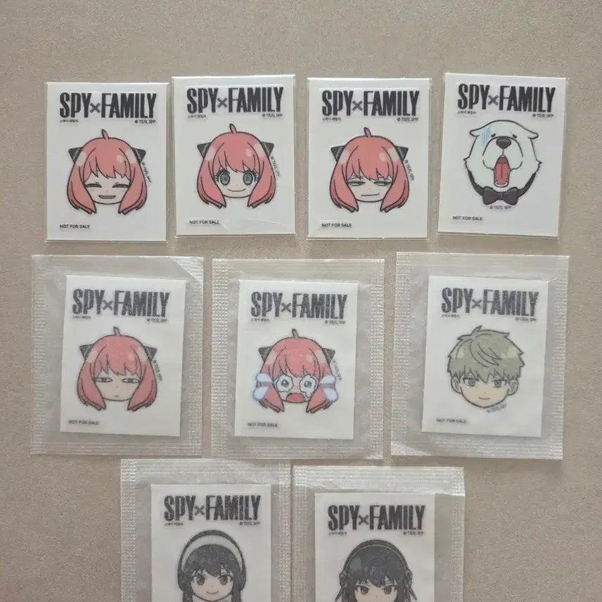 [BUNJANG] Meggobon Spy x Family Sticker Set / 머거본 스파이패밀리 띠부띠부씰