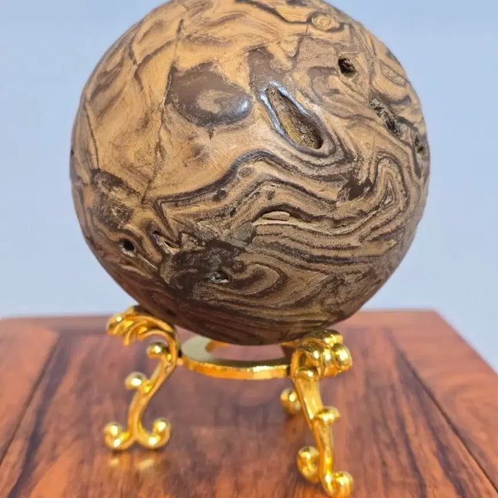 [BUNJANG] Copper Stone Sphere Mineral Stone / 26081502 좋은 기운을 주고 변화가 아름다운 구리석 구가공석 광물 수석 팝니다