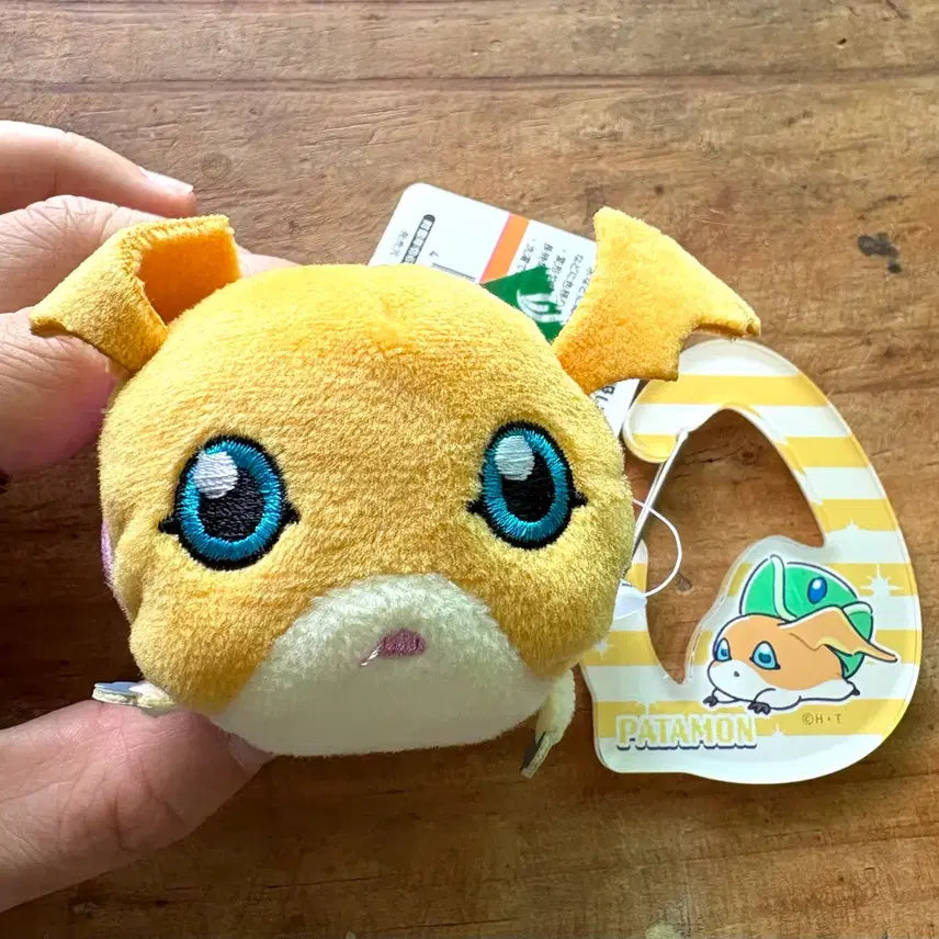 [BUNJANG] Digimon Toko Toko Palmon Set - Plush &amp; Acrylic Carabiner / 디지몬 파닥몬 쯔무쯔무 + 파닥몬 아크릴 카라비너