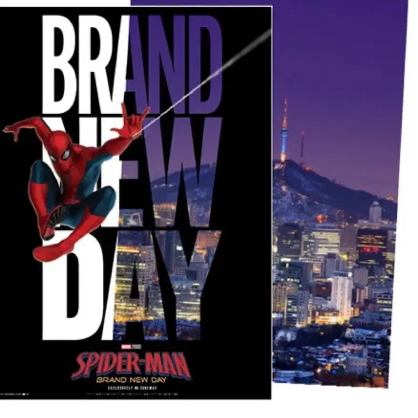[BUNJANG] Spider-Man Brand New Day Special Edition PET Poster Seoul / 스파이더맨 브랜드 뉴 데이 특전 PET 포스터 서울 에디션