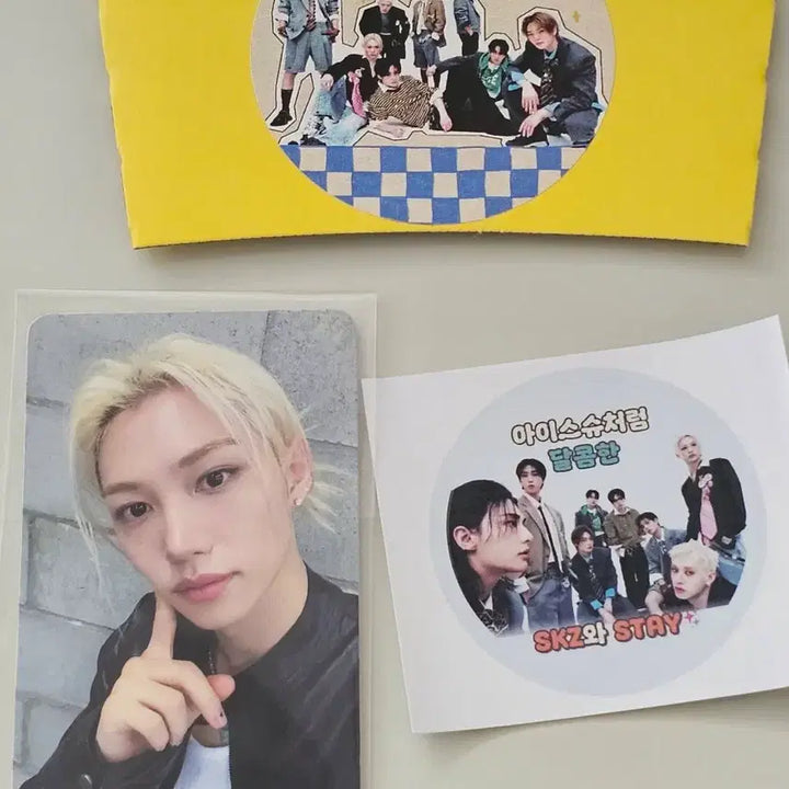 [BUNJANG] Stray Kids Felix Official Photocard &amp; Sticker Set / 스키즈 스트레이키즈 필릭스 공방 사녹 포카  스티커