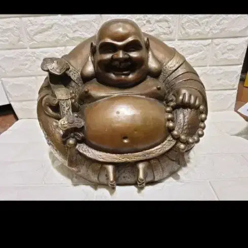 [BUNJANG] Bronze Buddha Statue Ornament / 청동 포대화상 장식품