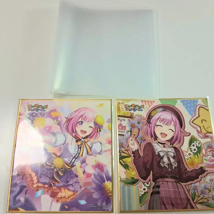 [BUNJANG] Project Sekai Otoori Emu Birthday Shikishi &amp; Shikishi Binder Bundle Set / 프세카 프로세카 오오토리 에무 생일 색지+색지 바인더 일괄 양도