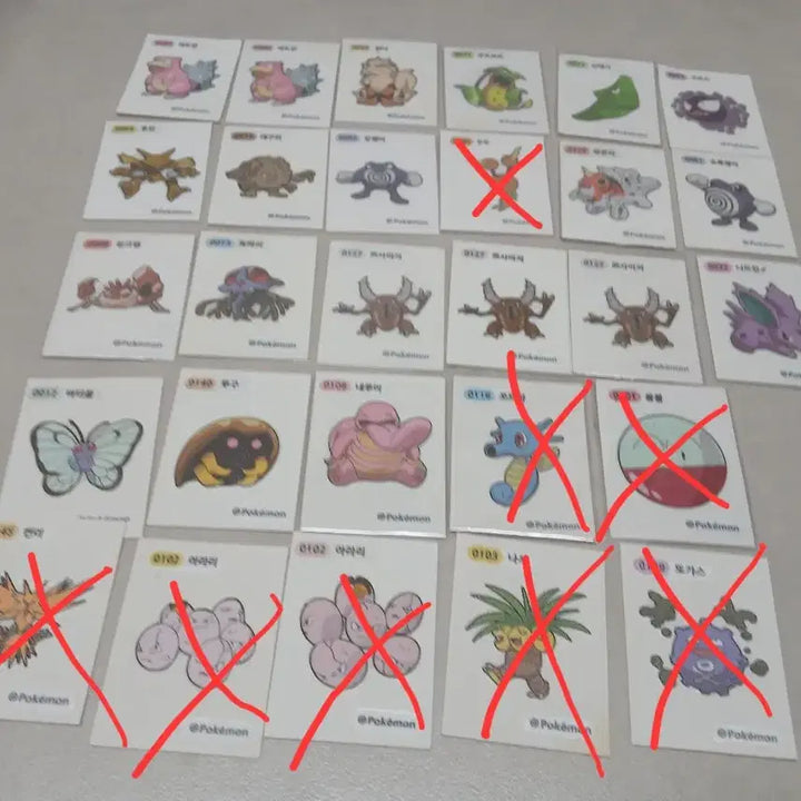 [BUNJANG] Pokemon Stickers (SS1-SS3) - Sealed / 포켓몬띠부씰 시즌1~3 판매