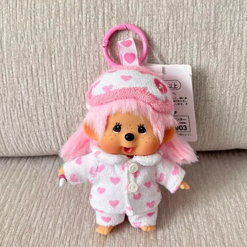 [BUNJANG] Monchhichi Pajamas Girl Doll / 몬치치 파자마 여아 인형