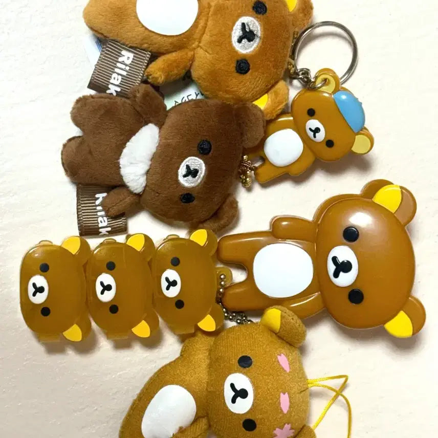 [BUNJANG] San-X Rilakkuma Classic Doll Keychain Magnet Bundle Set / 일괄) 산엑스 고전 리락쿠마 인형키링 마그넷