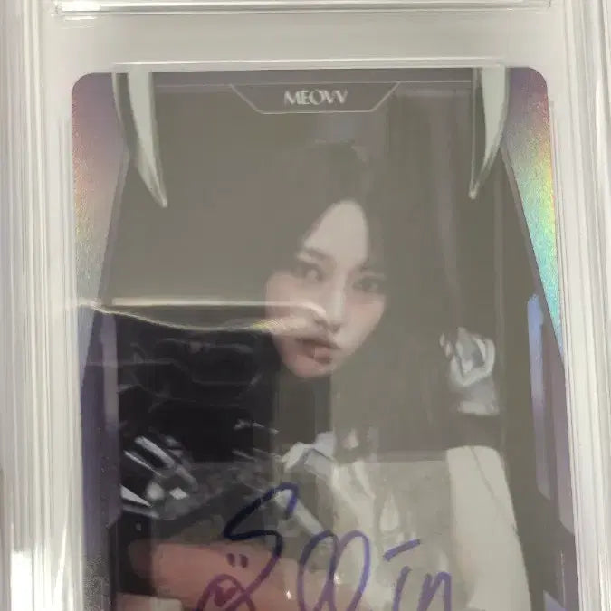 [BUNJANG] Teresa Mauro Limited Edition Purple Autograph Card / 테레카 미야오 수인 사인 50 한정 등급카드 퍼플 오토그래프 카드