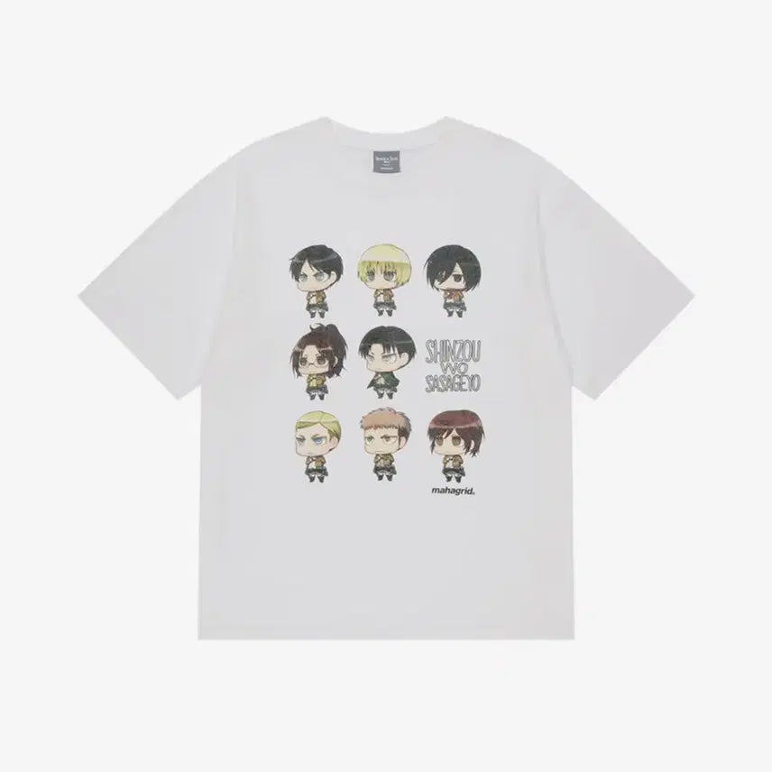 [BUNJANG] Mahagrid Attack on Titan T-Shirt / 마하그리드 진격의 거인 티셔츠